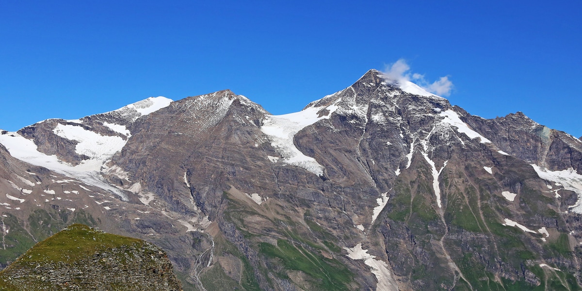 Das Große Wiesbachhorn von der Edelweißspitze fotogafiert