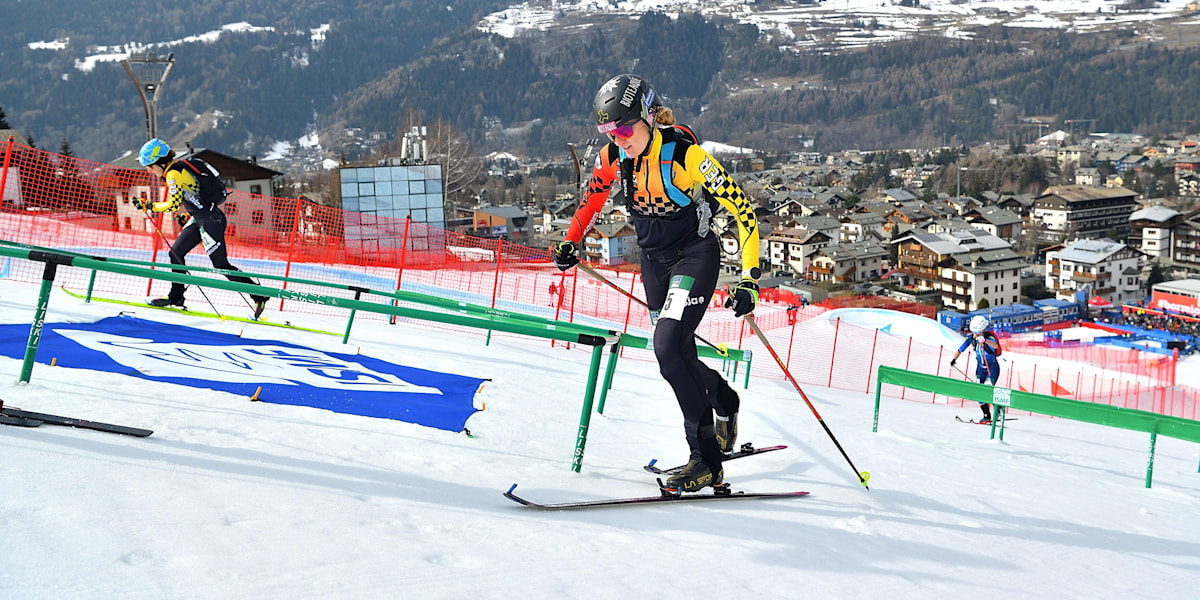 Tatjana Paller beim ISMF World Cup – Ski Mountaineering, in Bormio im Februar 2025