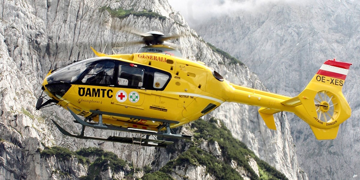Rettungshelikopter im Einsatz (Symbolbild)