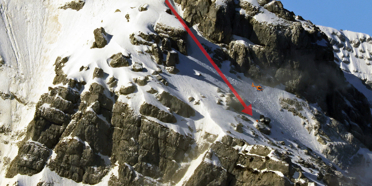 Bergsteiger 80-Meter-Absturz am Hochkalter.
