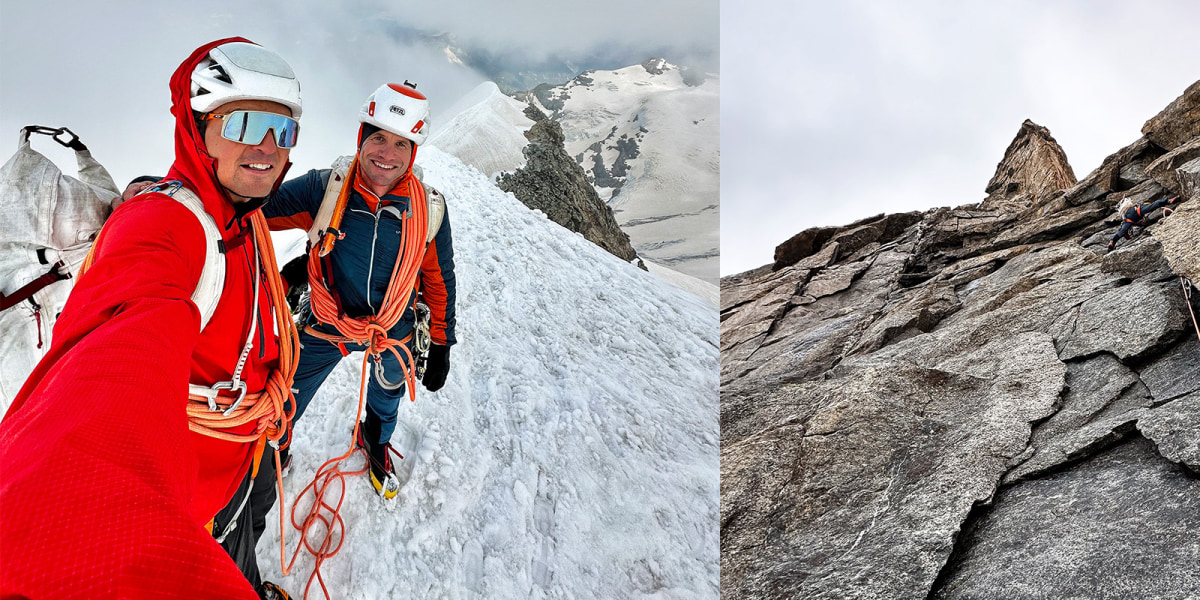 Palü hoch drei: Roger Schäli und Romano Salis gelingt Climb & Fly