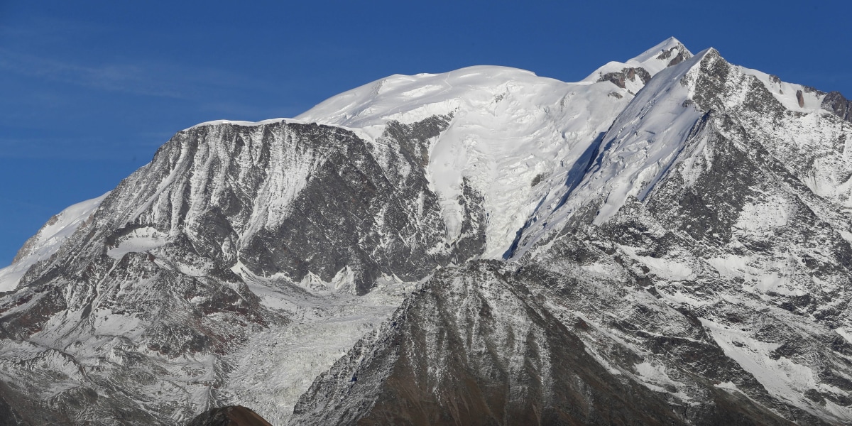 Der König der Alpen: Der Mont Blanc und seine Nebengipfel.