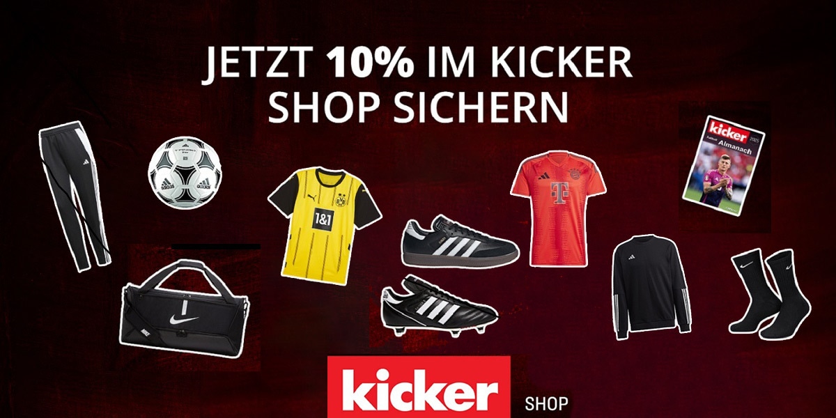 Umfangreiches Online-Sortiment im kicker Shop