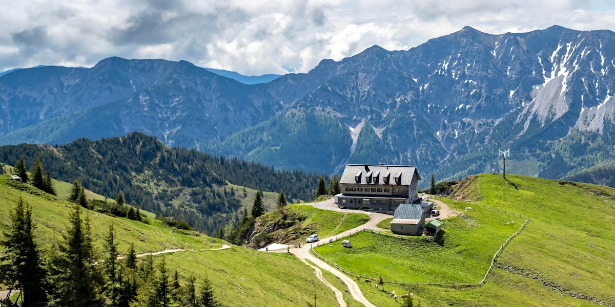 Das Rotwandhaus. Beliebte DAV-Hütte mit Ausblick.