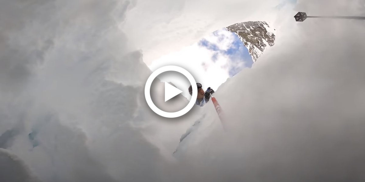 Video: Tourengeher stürzt am Mont Blanc in Gletscherspalte