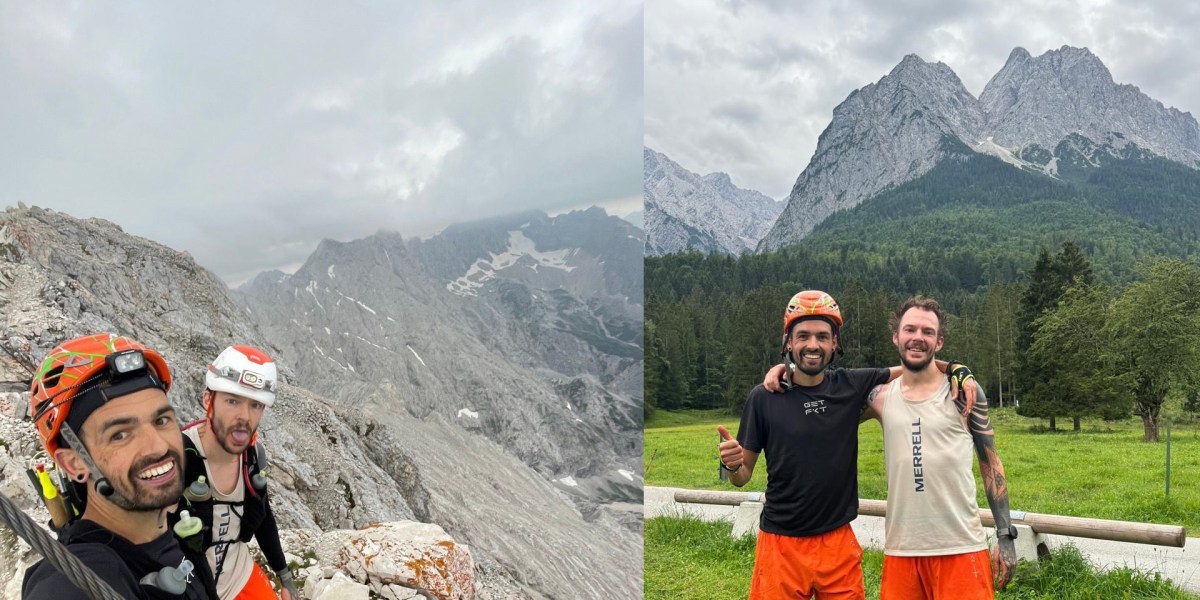 Benni Bublak und Johannes Stimpfle mit neuer Bestzeit auf dem Jubiläumsgrat.