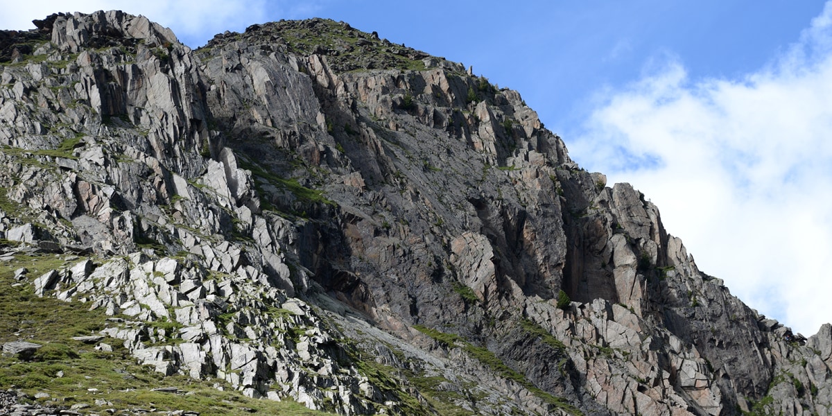 Der Egesengrat oberhalb der Dresdner Hütte.