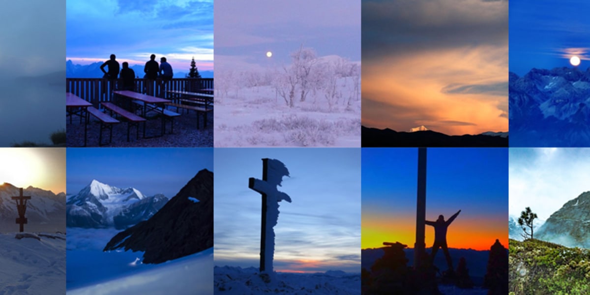 Fotowettbewerb ALPIN-PICs: "Blue Hour am Berg"
