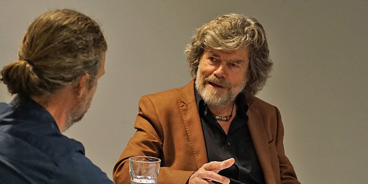 Reinhold, Messner, Interview, Gipfelkreuz, Merkel, Vortrag, Bilder, Überleben, Sill, Alive, 