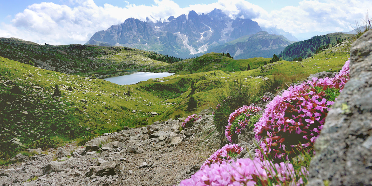 Sonne Satt: Südliche Lebensfreude im Kopf macht den Rucksack gefühlt leichter beim Anstieg durch das Val d'Arlas.