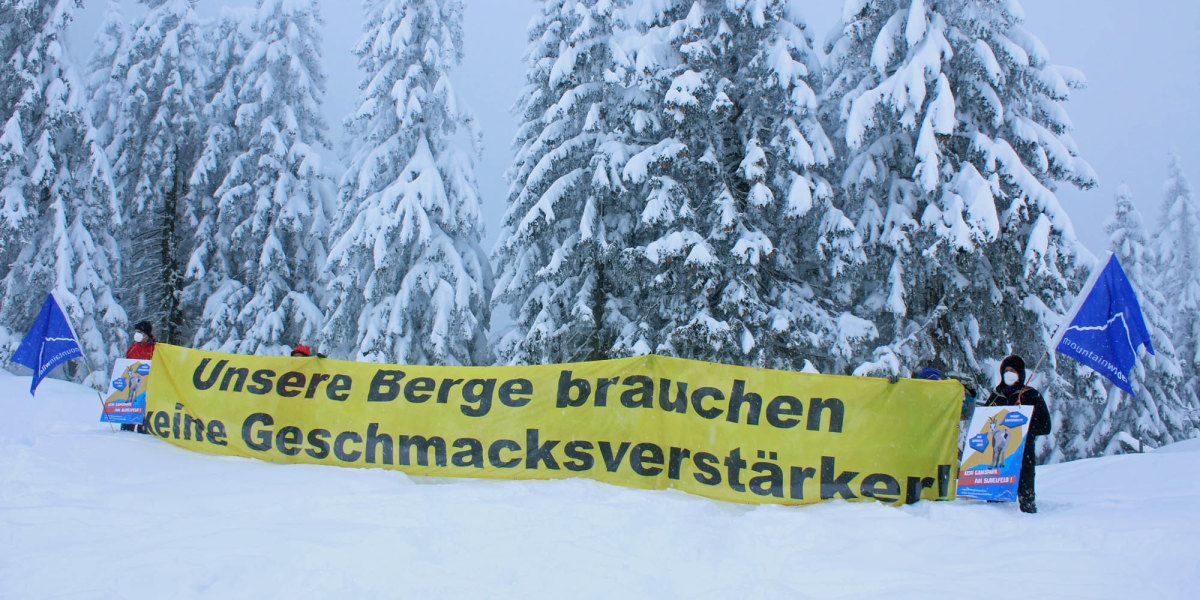 Mountain Wilderness protestiert gegen "Gamspark" am Sudelfeld