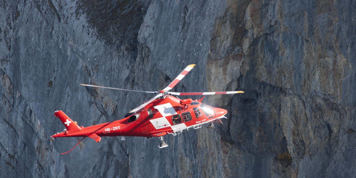 Helikopter der Schweizer Luftrettung REGA.