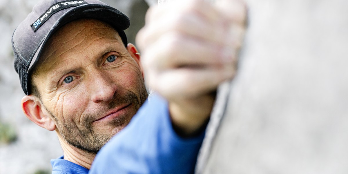 Toni Lamprecht, auch bekannt als "Stier von Kochel", klettert gern in seiner Heimat.