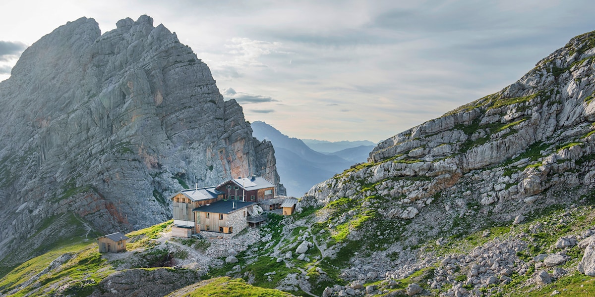 Tagesziel erreicht: Die Passauer Hütte in den Leoganger Steinbergen