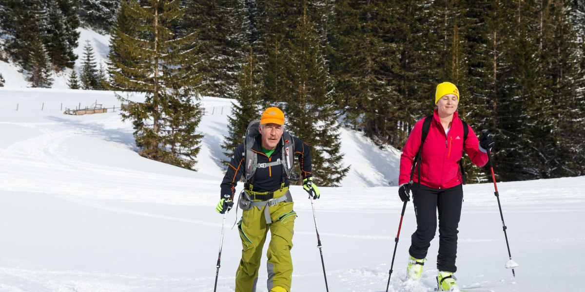 Blinde Verena Bentele auf erster Skitour 