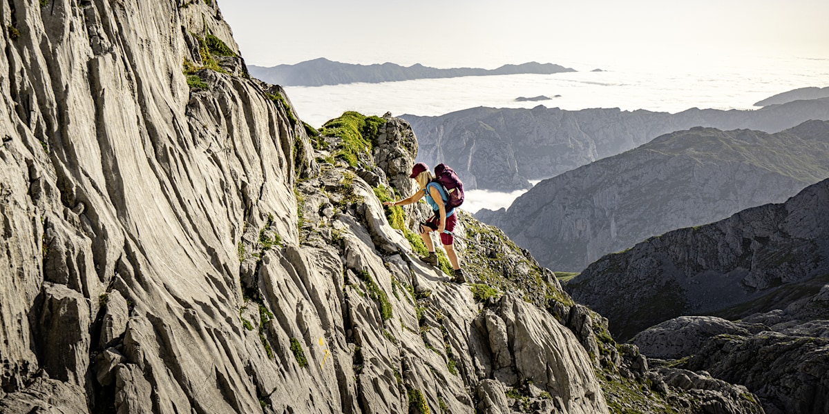 Wenn Engel wandern, sind die Gipfel sonnig und der berühmt-berüchtigte asturische Nebel hängt im Tal.