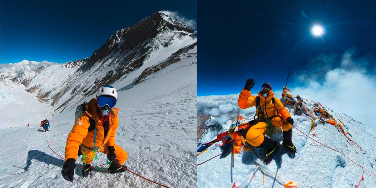 David Göttler am Mount Everest.