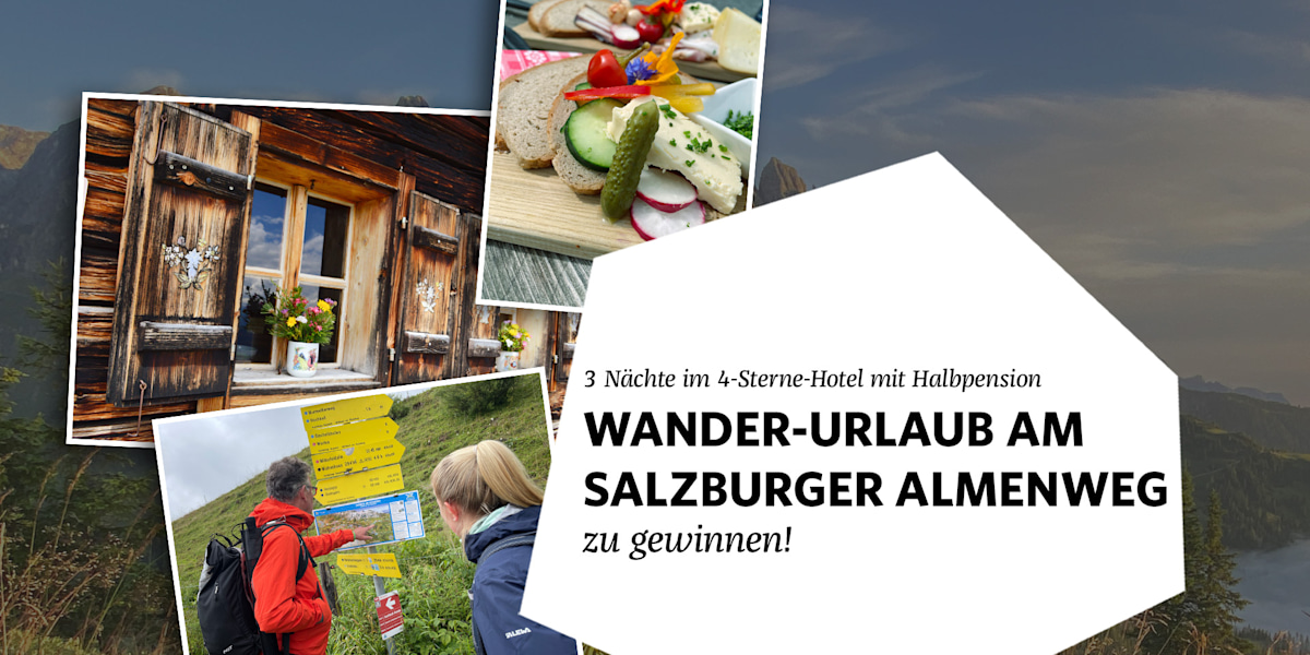 Wandern auf den zahlreichen Naturpfaden rund um das Bergmassiv Hochkönig im Salzburger Land. 