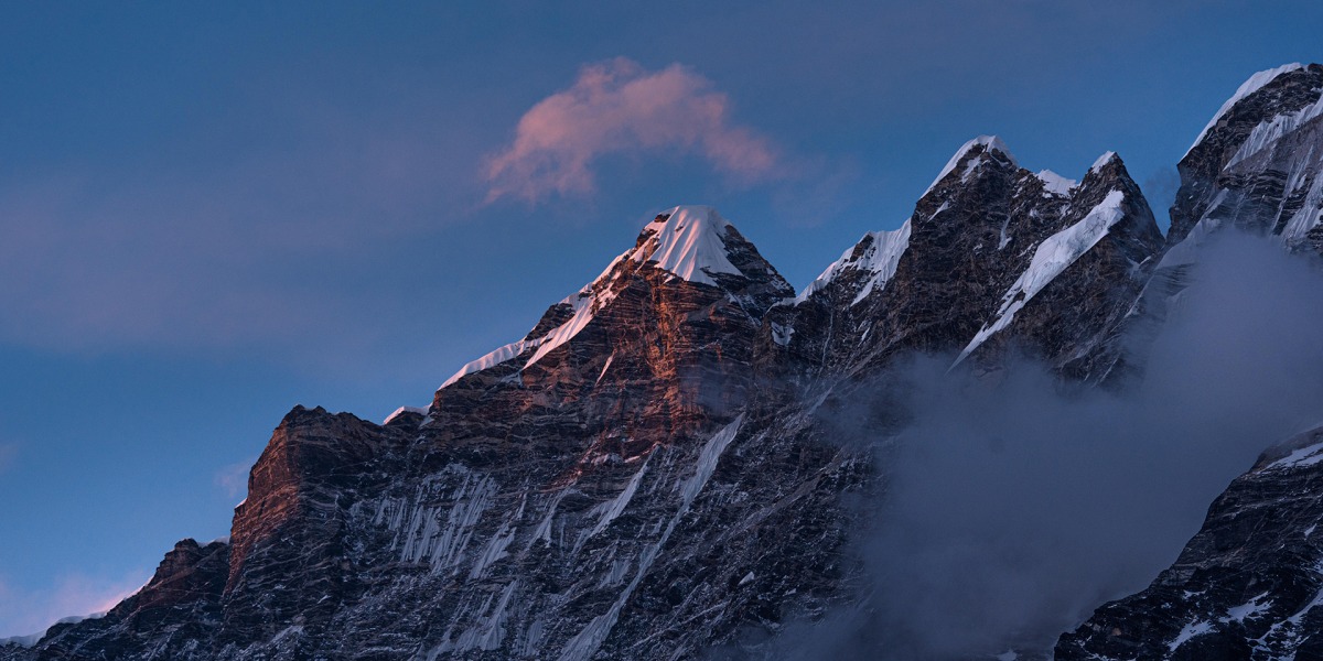 Der Langtan Lirung im Himalaya