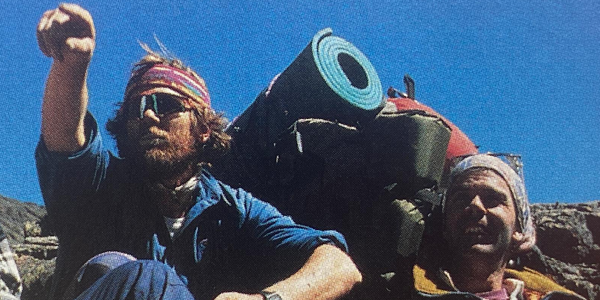 Robert Demml (re.) auf Expedition.