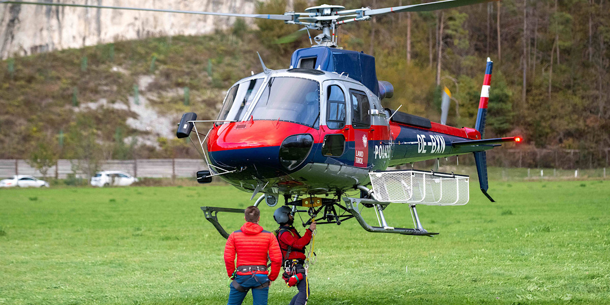 Tiroler Polizeihubschrauber "Libelle" im Einsatz (Symbolbild)