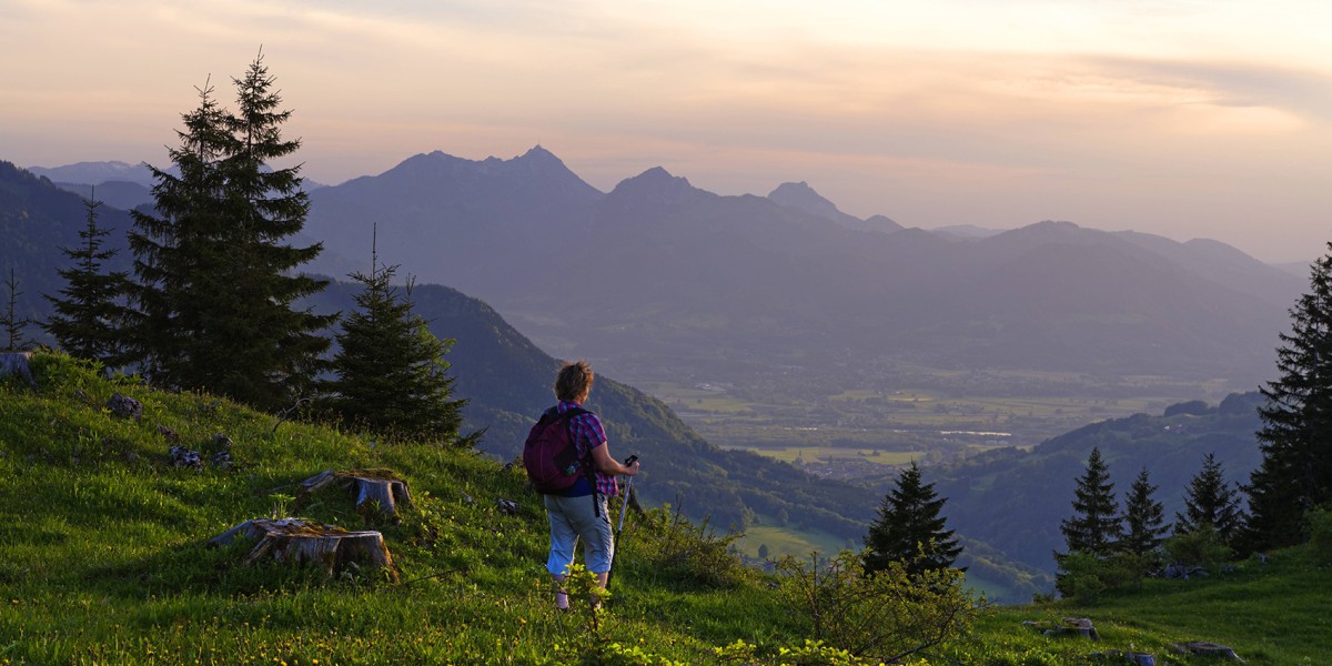 Die Wanderung auf die Hochries in den Chiemgauer Alpen geht (fast) immer.