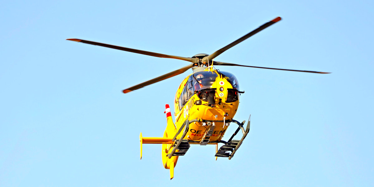 Rettungshelikopter im Einsatz (Symbolbild)