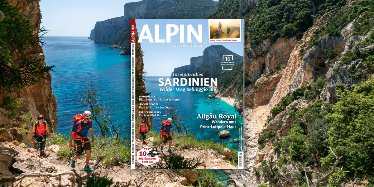 ALPIN 11/22 - Selvaggio Blu: Trekking an der wilden Steilküste Sardiniens