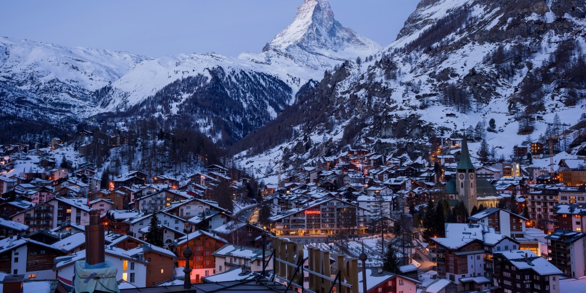 Zermatt am Fuße des Matterhorn