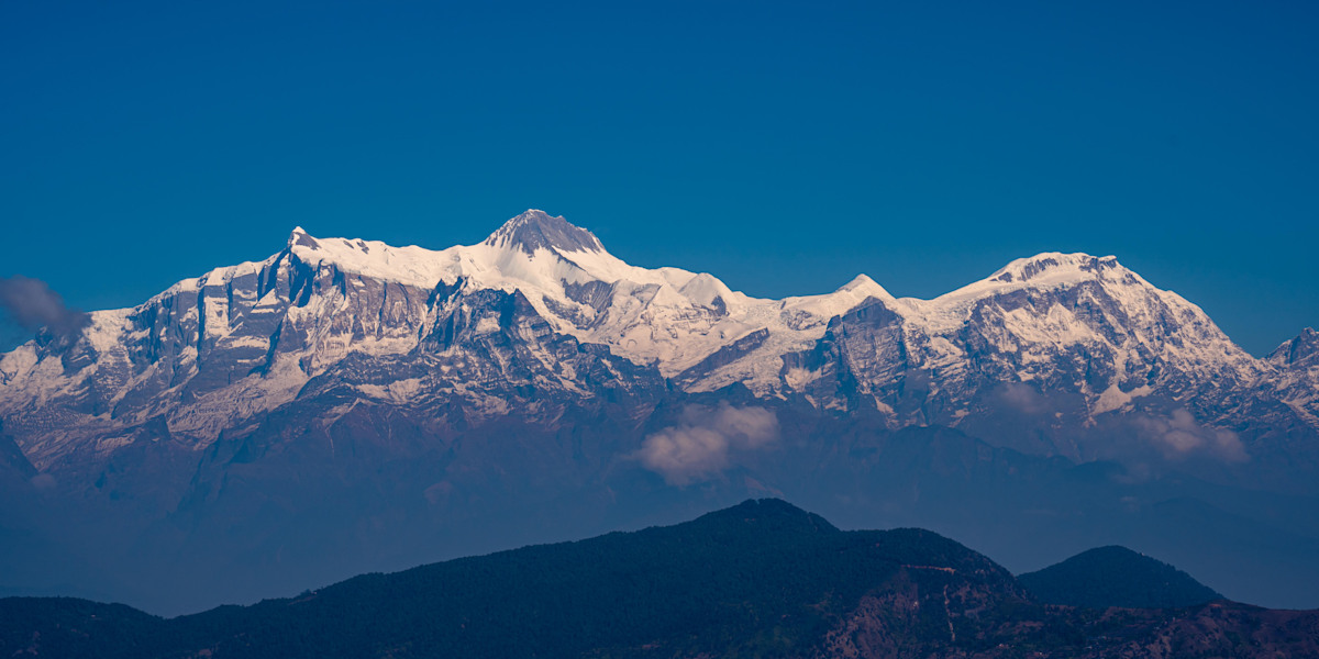 Das Annapurna Gebiet im Himalaya.