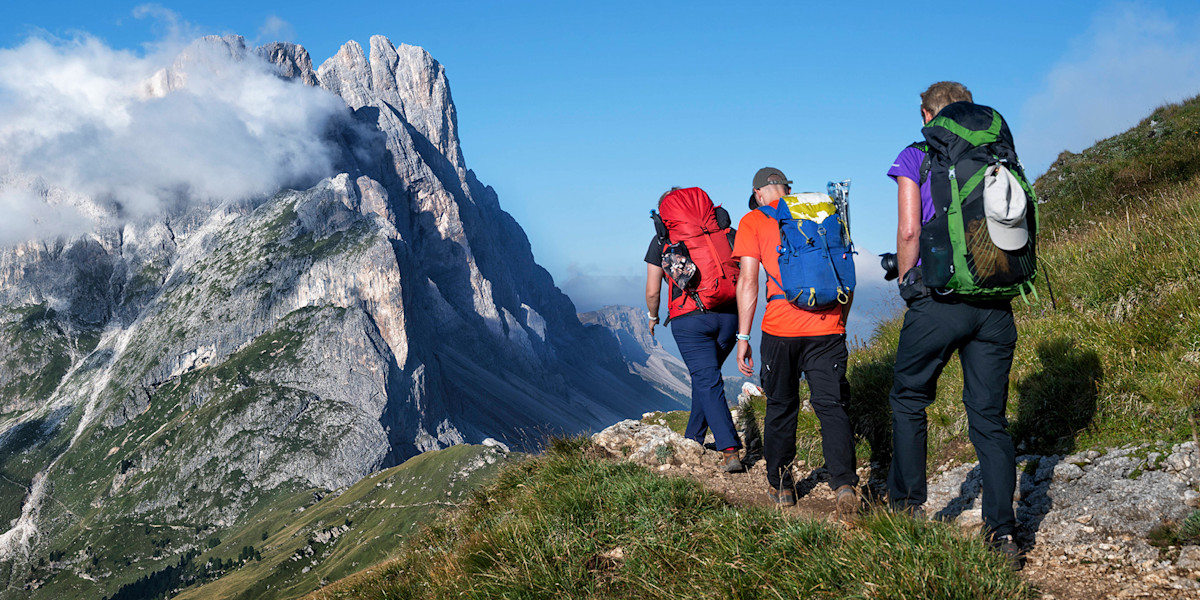 Bergwandern mit einer Gruppe