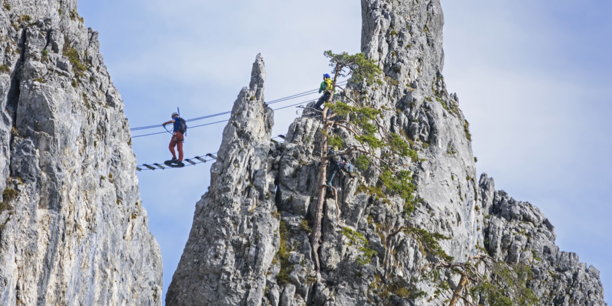 Klettersteiggehen: Ohne Angst am Drahtseil