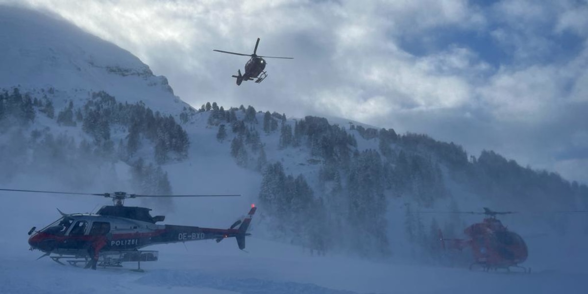 Rettungshelikopter im Einsatz in Obertauern