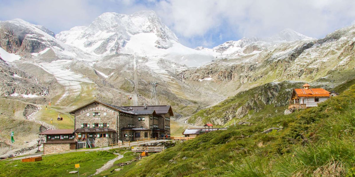 Die Dresdner Hütte im Stubaital (Symbilbild, keine aktuellen Verhältnisse!)