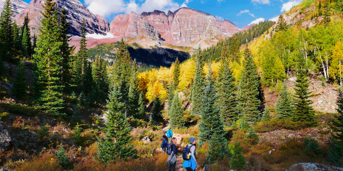 Die Maroon Bells gelten als meistfotografiertes Motiv Colorados. 