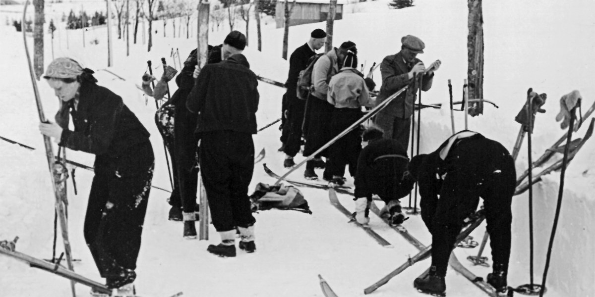Bergverlags Skikurs um 1930