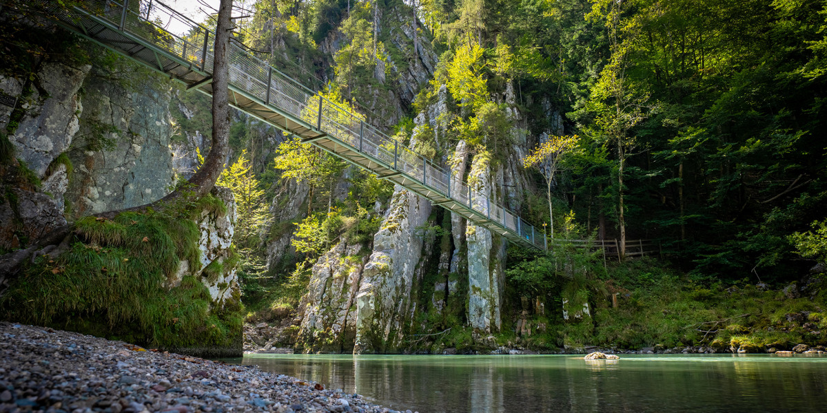 Die Entenlochklamm bei Kössen.