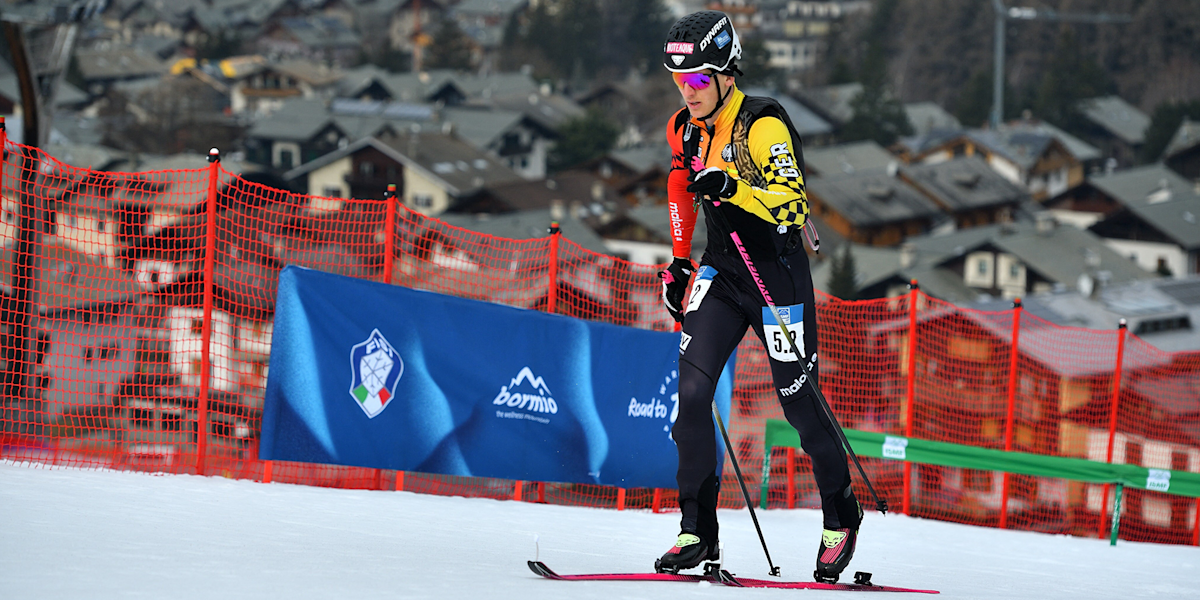 Finn Hösch im Bergauf beim ISMF World Cup.