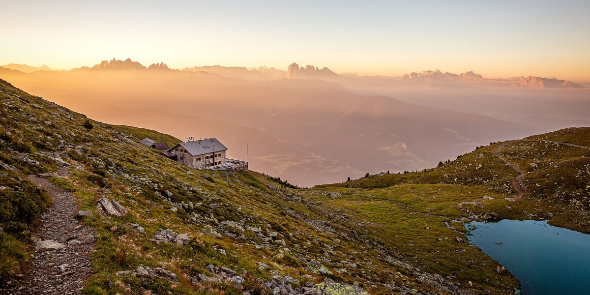 Die Radlseehütte: Am Zaubersee der Sarntaler Alpen