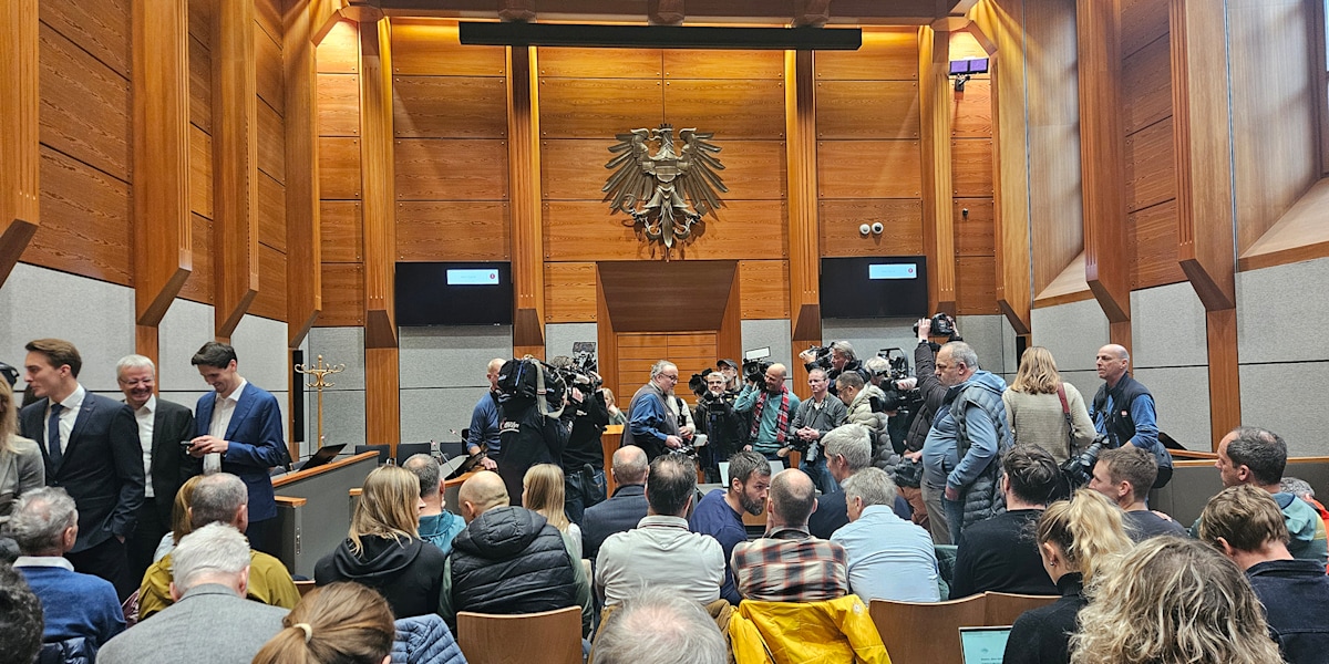 ALPIN beim Prozess in Innsbruck.