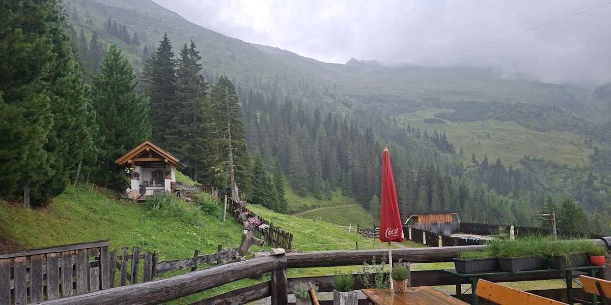 Gewitter an der Schattbachalm am Stubnerkogel.
