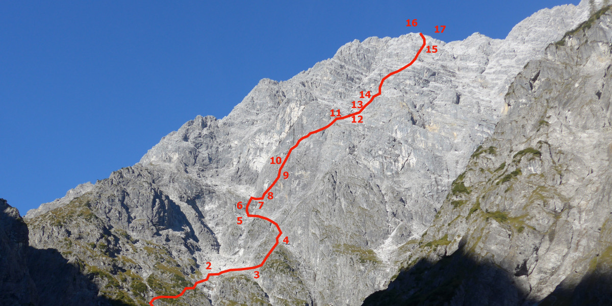 Auf dem "Berchtesgadener Weg" durch die höchste Wand der Ostalpen.