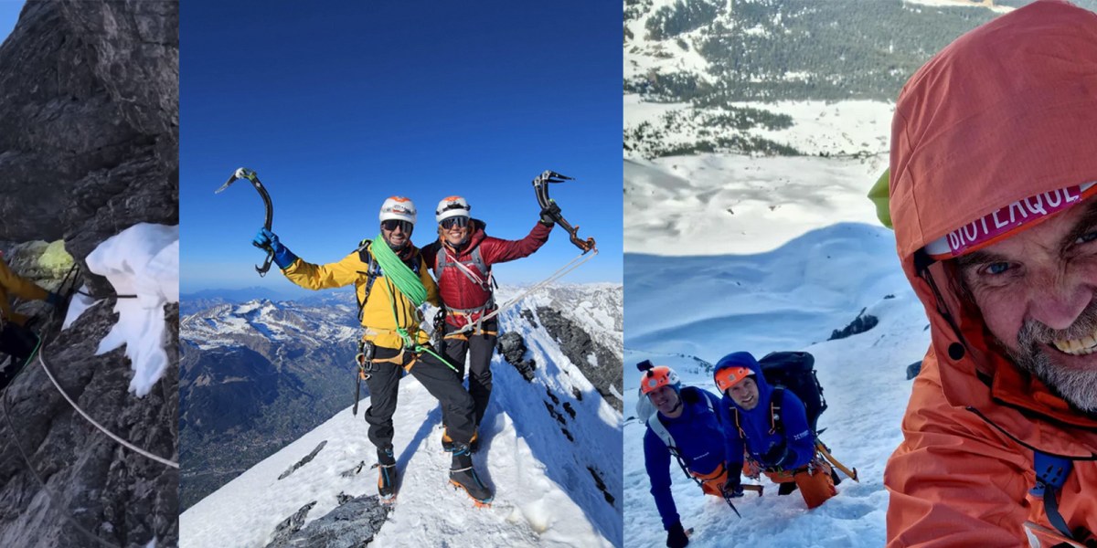 Laura Dahlmeier und Thomas Huber in der Eiger-Nordwand