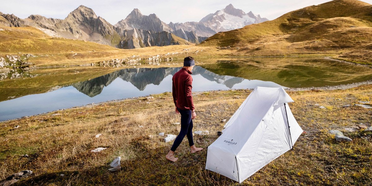 Ultraleichtes Trekkingzelt Decathlon Tarp Tent MT900