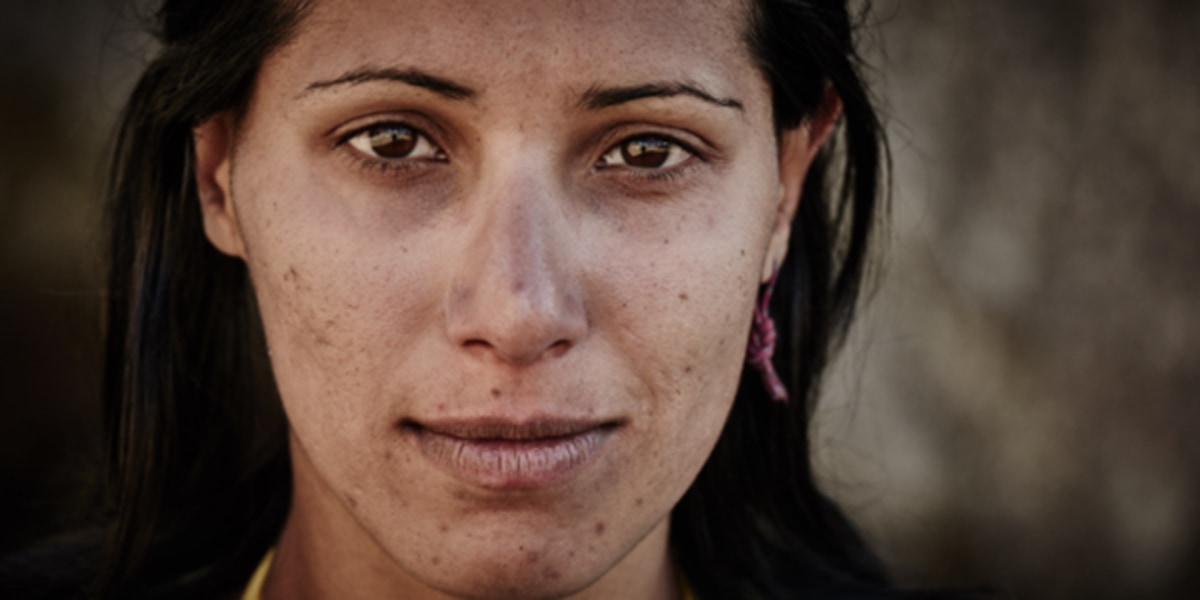 Iranische Kletterin Nasim Eshqi