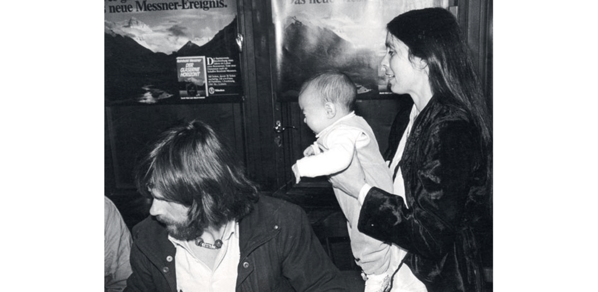 Mit Nina Ricci und Tochter Layla, 1982