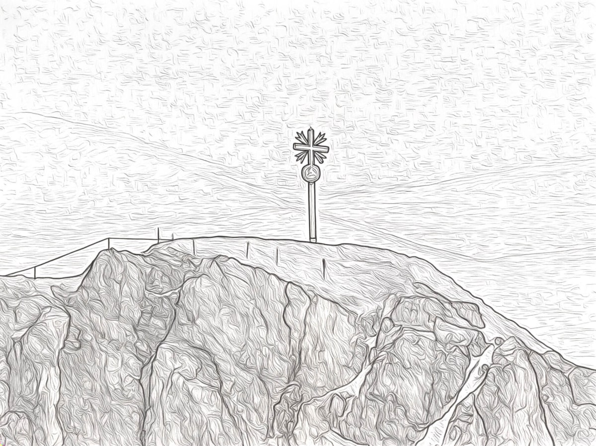 Zugspitze - Das doppelt Nachgebildete