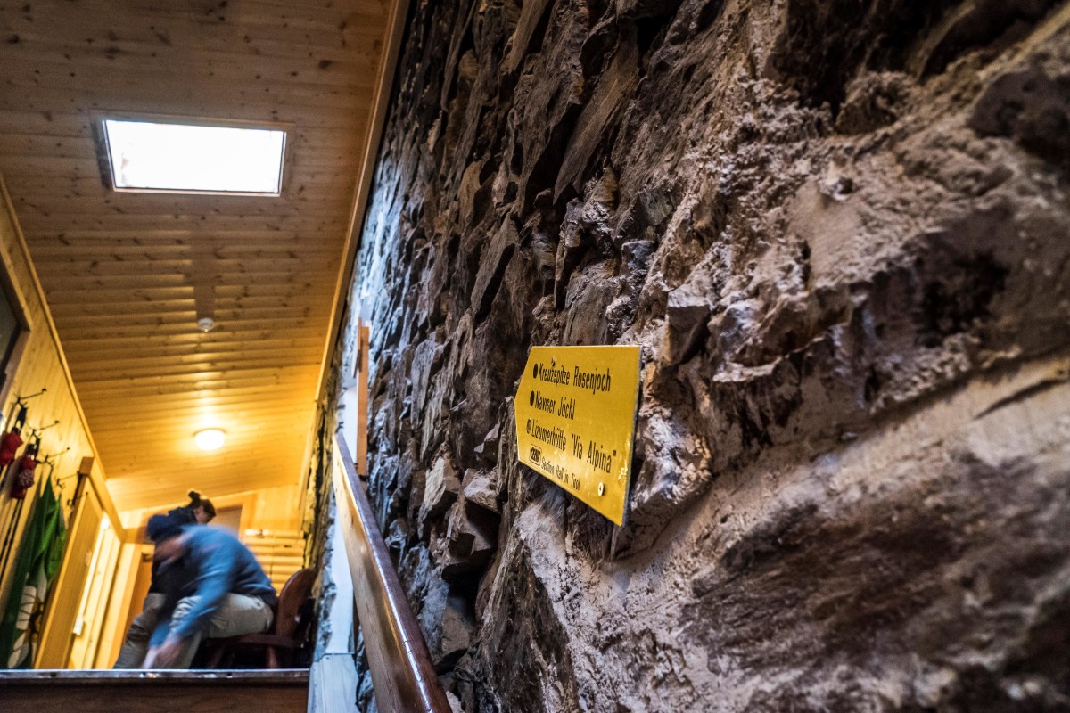 Treppenhaus der Glungezer Hütte