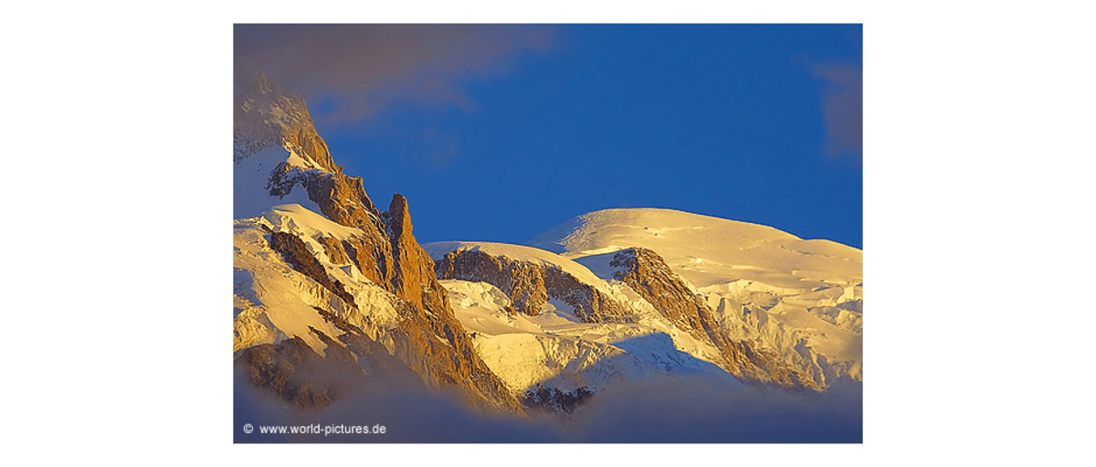 Mont Blanc Gipfel, Frankreich