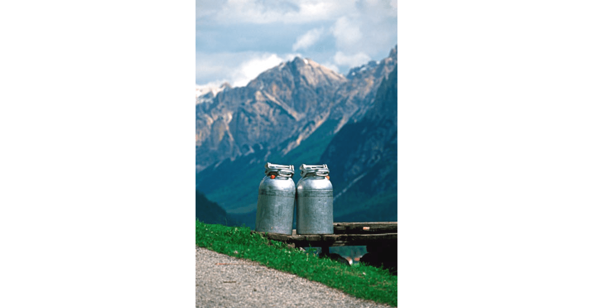 Frische Milch aus Enneberg - Enneberger Tal Südtirol